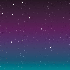 the night sky with stars
