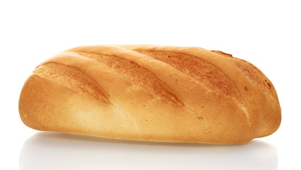 White bread, isolated.