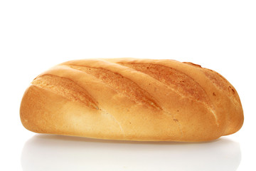 White bread, isolated.