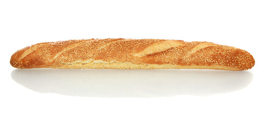 White bread, isolated.