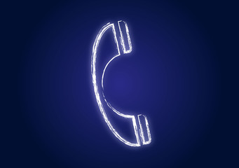 Handwrite telephone symbol