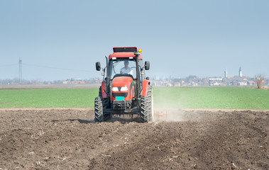 preparing land for sowing