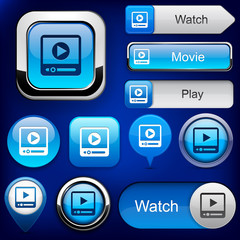 Watch high-detailed modern buttons.