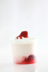 Cherry Panna Cotta pudding
