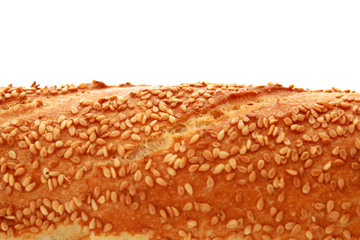 White bread, isolated.
