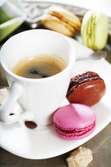 Espresso and macaroons