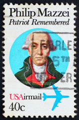 Postage stamp USA 1980 Philip Mazzei, Political Writer
