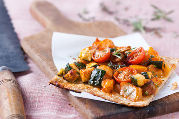 Pizza vegetables
