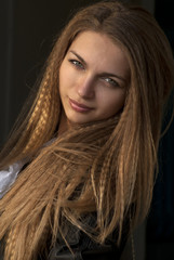 Naklejka premium beautiful girl
