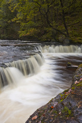 Flowing Brecon waterfall