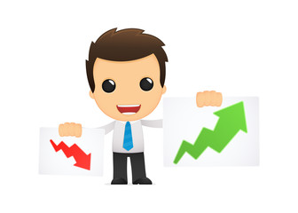 funny cartoon office worker