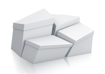 Various white boxes.
