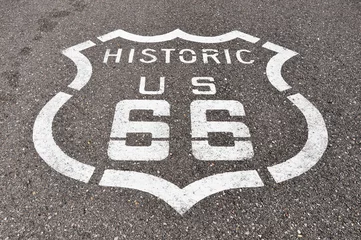 Fotobehang Route 66 Route 66, Californië, Arizona, VS.