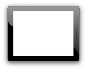 Tablet digitale vuoto orizzontale