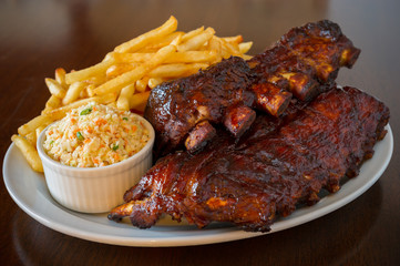 Pork ribs back meal © Paul Binet