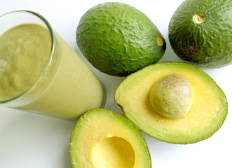 Avocado smoothie breakfast