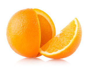 orange with a slice