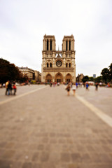 Fototapeta na wymiar View of Notre Dame de Paris, France