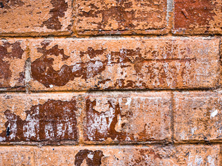 red brick wall