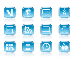 School and education icons - vector icon set