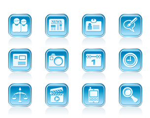 web site, computer and business icons