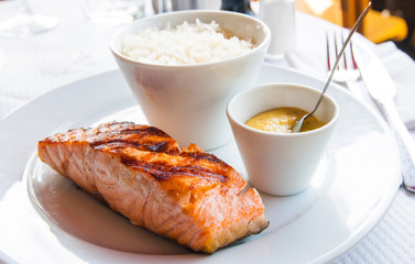 grilled salmon