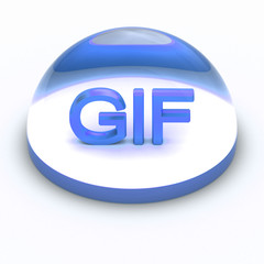 3D Style file format icon - GIF