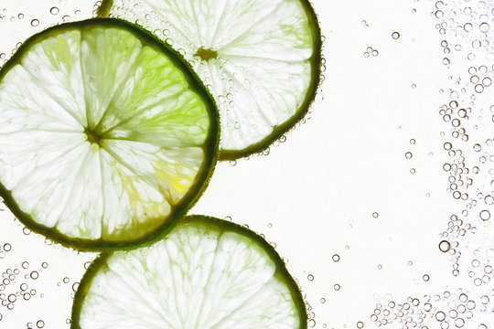 Lime in the water