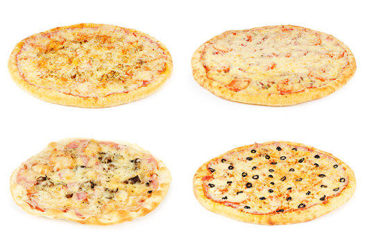 pizza isolated on white background