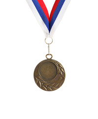 Medal On White