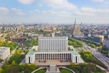 Building of Russian government in Moscow