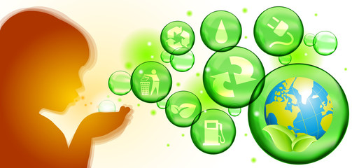 Soffio di energia verde © elaborah