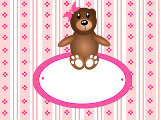 Teddy bear for baby girl