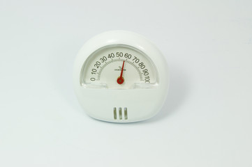 Dial of instrument for measuring humidity, isolated