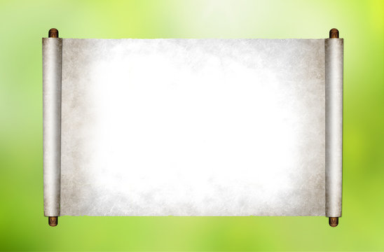 Blank paper, green background