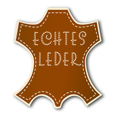 Symbol Echtes Leder