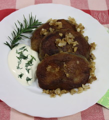 Potato pancakes with meat