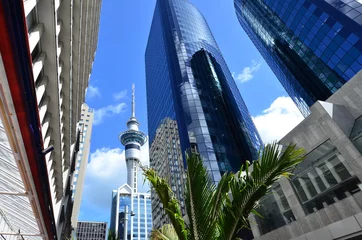 Fotobehang Reisfoto& 39 s NZ - Stadsgezicht van Auckland © Rafael Ben-Ari