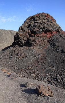 Solidified lava on Lanzarote Island