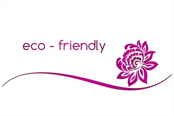 Fototapeta na wymiar Nenufar, Eco friendly projektowanie logo firmy