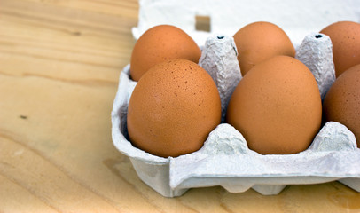 Organic eggs