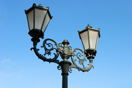 Forged street lamp.