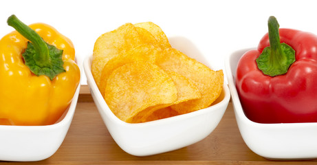 Paprika Chips with Peppers