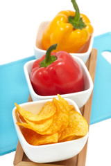Peppers with Paprika Chips