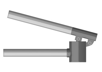 3d render of garlic press