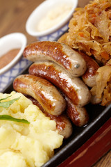 sausage with cabbage