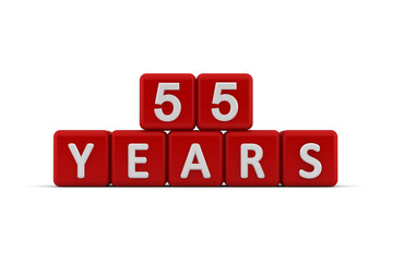 Red letter cubes 55 years