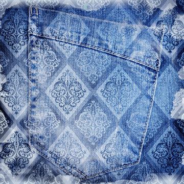Abstract jeans backround