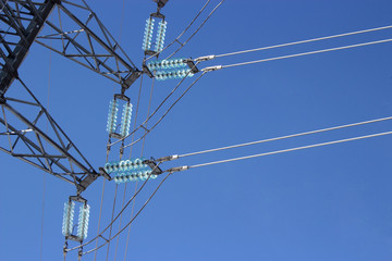 High voltage power line post insulators
