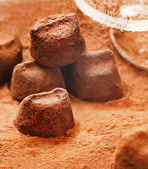 Handmade luxury chocolate bonbons